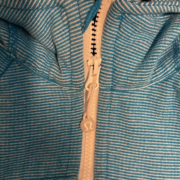 Lululemon hoodie blue/white striped - Picture 2 of 5